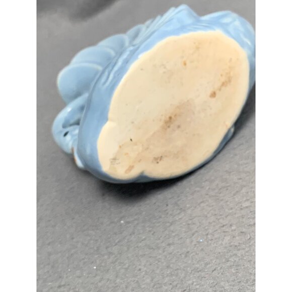 Vintage Blue Swan Ceramic Planter Figurine Small Decorative Vase Pot By Shawnee - Picture 8 of 9